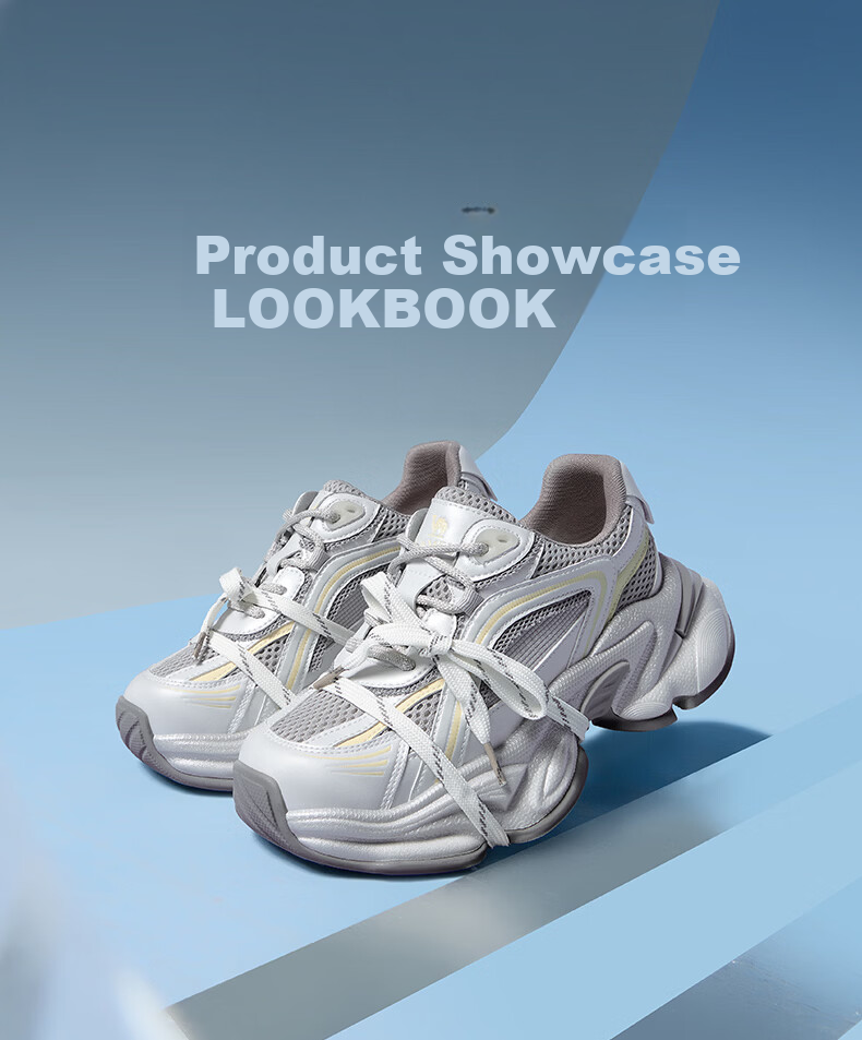 CAMEL Silver Star Dad Sneakers Women Mesh Patchwork Height Increasing Casual Shoes L26S283083W Silver/Purple (Breathable Mesh) Size 37 24