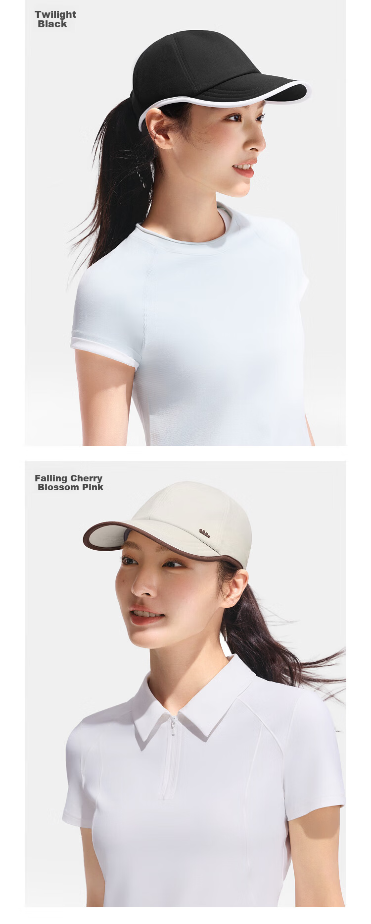 Beneunder Women's Lightweight Sun Protection Duckbill Cap Baseball Hat UV Protection Fashionable All-Face Sunshade Black 14