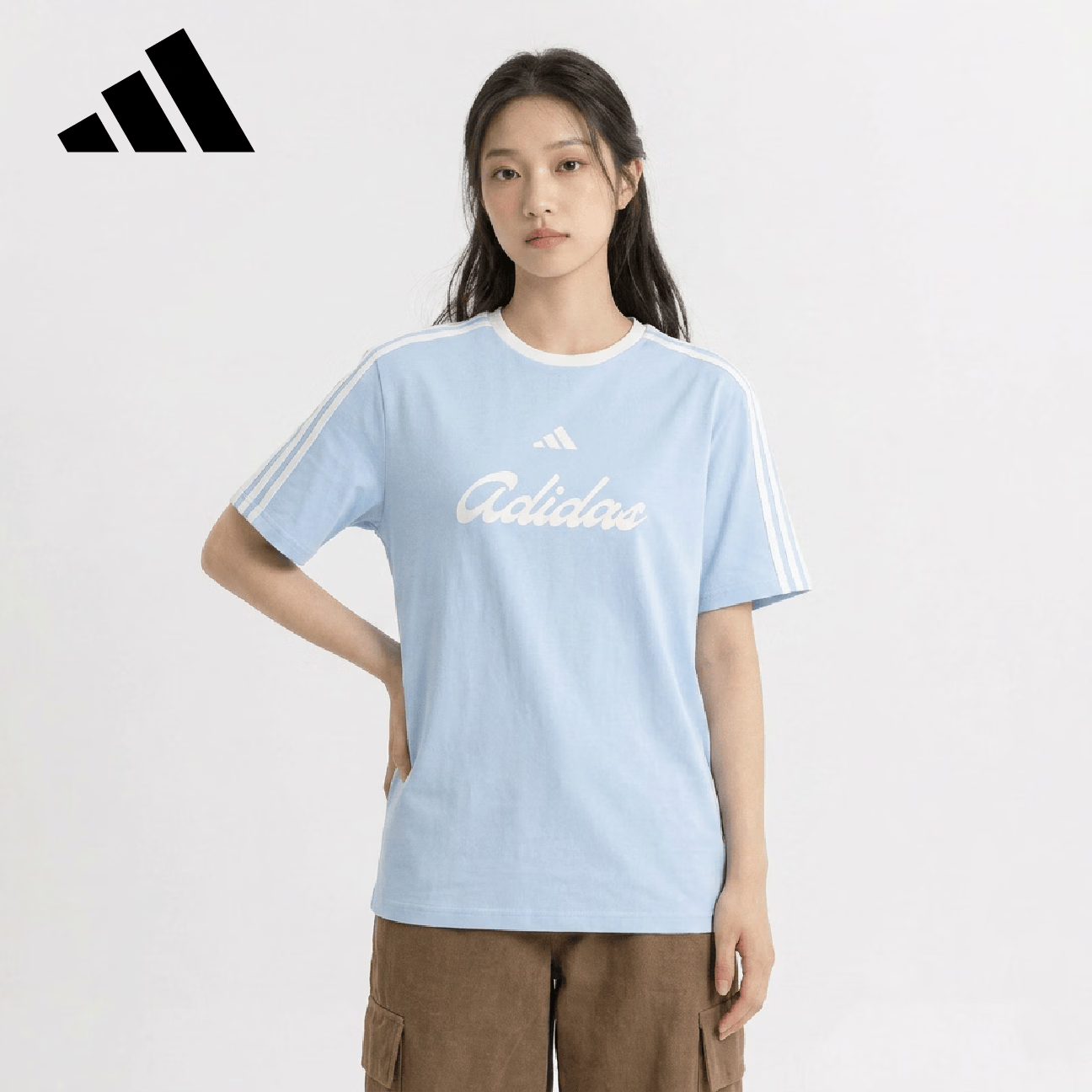 Adidas Women's Sports Style Series LUX TIRO L T Short Sleeve T-Shirt KT2781 Pink XL