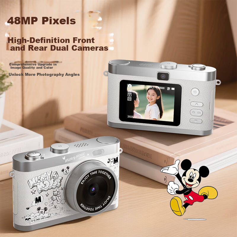 Disney Vintage CCD Camera Student Digital Camera New Instant Photo Video Camera New Year Birthday Gift
