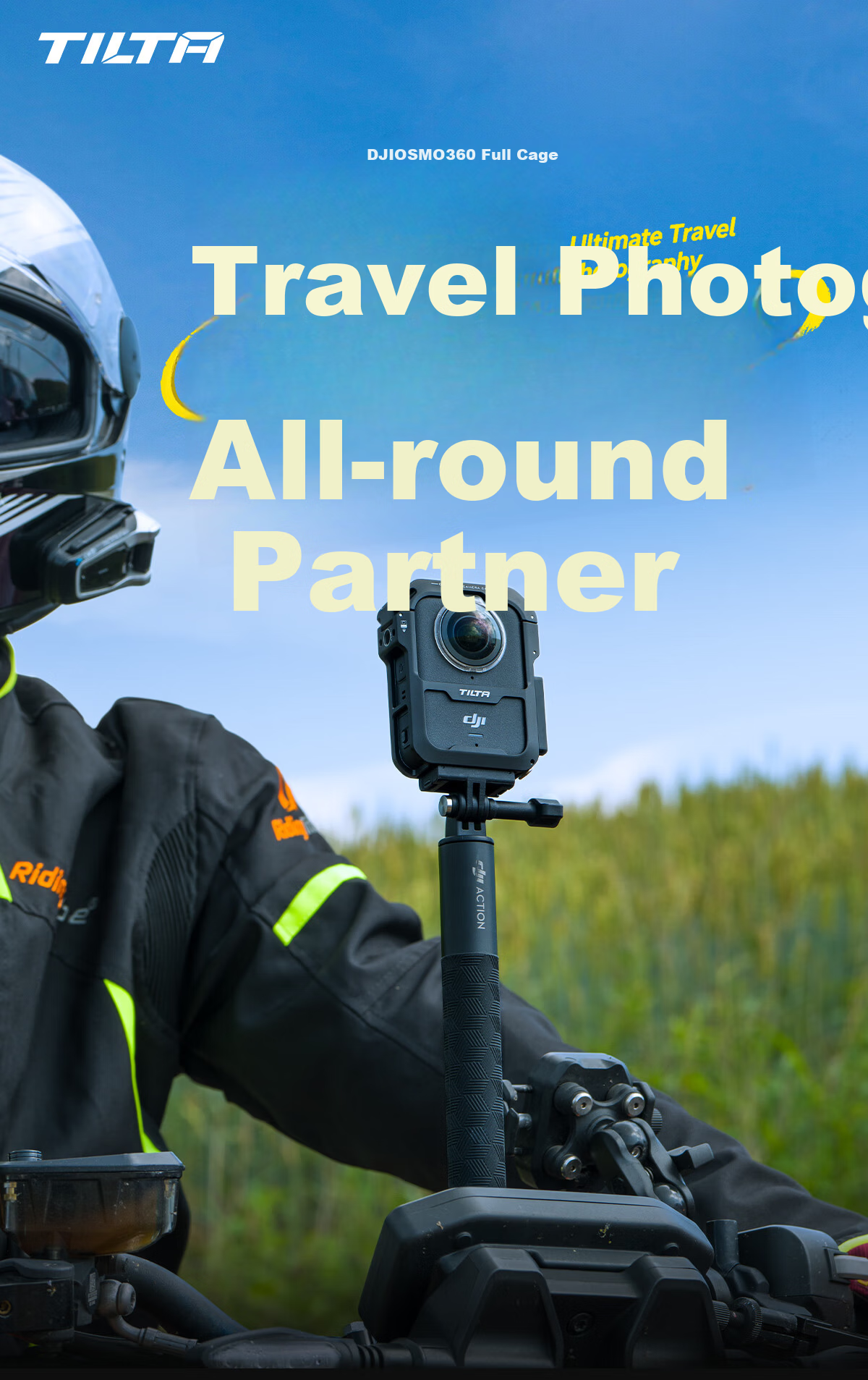 Iron Head Metal Protective Frame for DJI Osmo 360 Panorama Camera Full Cage Horizontal and Vertical Shooting Expansion Kit Photography Cycling Live Streaming Accessories - Horizontal Shooting Set 1