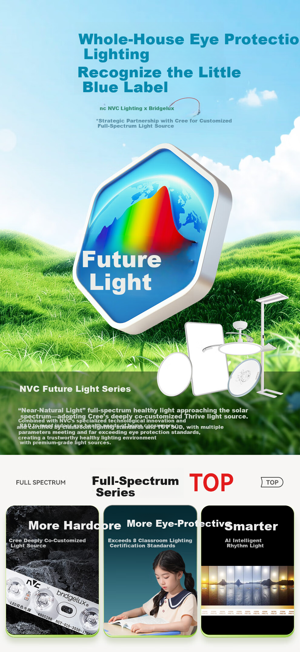 NVC LED Recessed Ceiling Light Minimalist Living Room Smart Control Full Spectrum Nordic Modern Future Baby Eye Protection Diffuse Reflection 2
