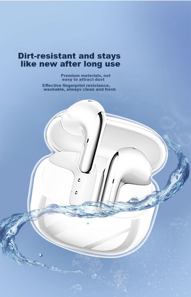 Beiyipin Compatible with Xiaomi Buds 5 Earphone Protective Case New Buds 5 Pro Earphone Cover Liquid Silicone True Wireless Bluetooth Noise Cancelling Buds 4 Charging Case Transparent Full Coverage Pr 6