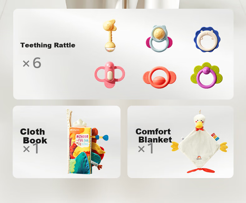 Babycare Suction Cup Spinning Toy Baby Feeding Soothing Companion Finger Exercise - 3 Pieces 3