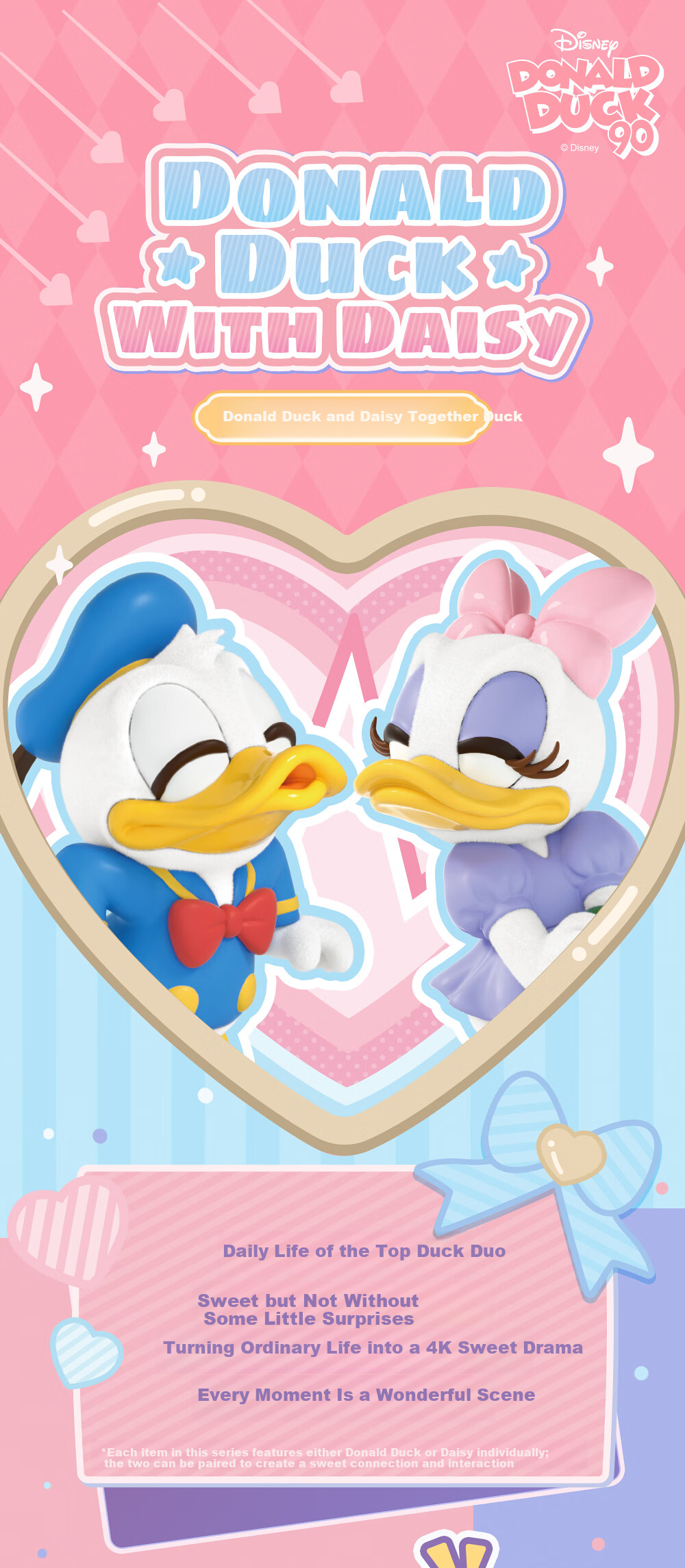 52TOYS Donald Duck and Daisy Duck Blind Box Figurine Toy Set of 8 Birthday Gift 1