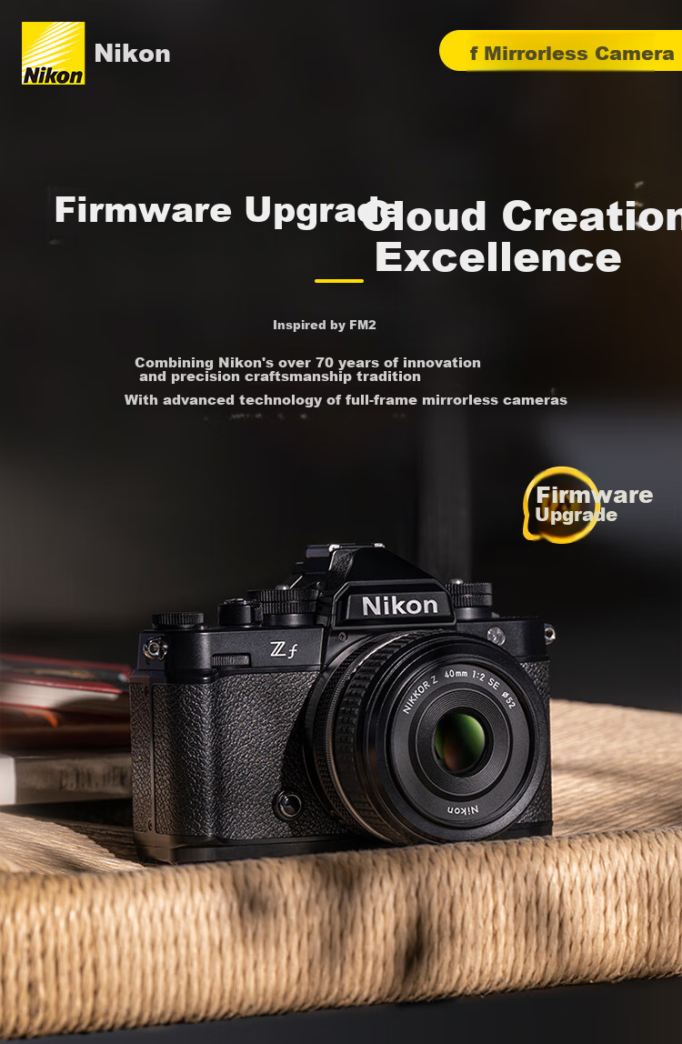 Nikon Zf 24-70mm f/4 S Full-Frame Retro Mirrorless Camera Kit Silver Body Nikon Original High-Speed Continuous Shooting 1