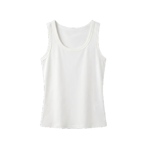 Miiow Women's Summer Thin Sleeveless Tank Top, Round Neck Slim Fit Innerwear Racerback Sports Vest, Back Coverage, Side Breast Concealment, Suitable for Outerwear