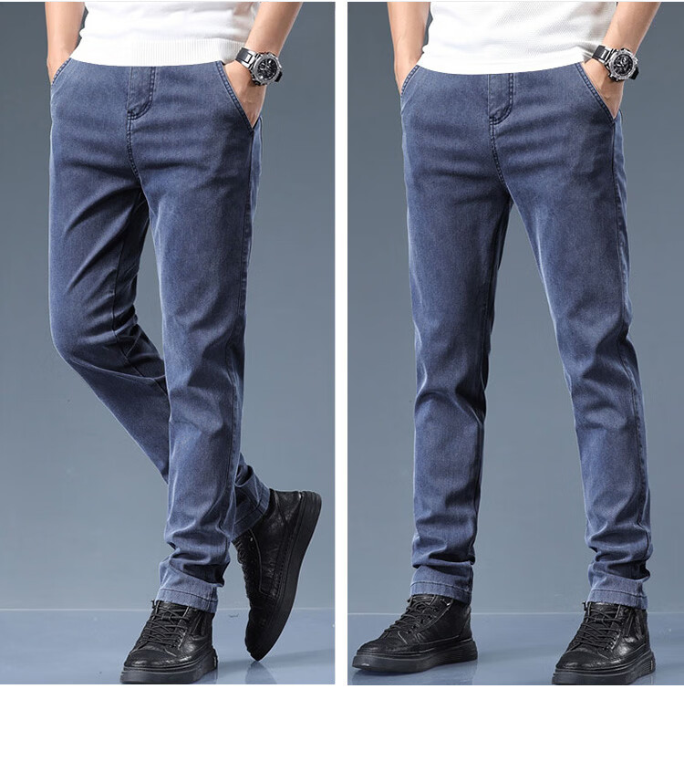 TUCANO Men's Casual Pants Spring Summer Business Loose Straight Trendy Versatile Long Pants Black 32 13