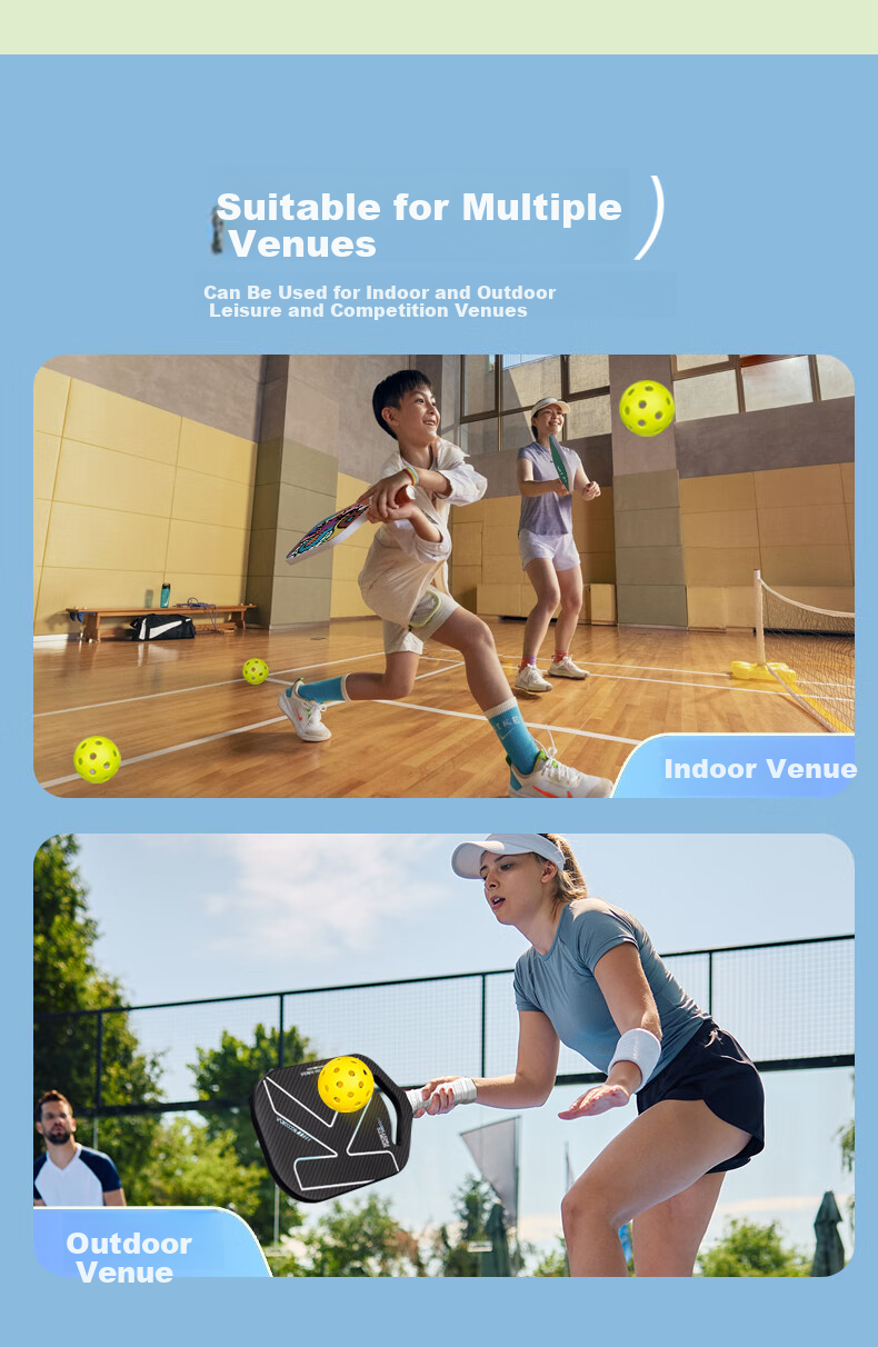 40,000 KM Pickleball Set Professional High-Elastic Integrated Balls Indoor Outdoor Tournament Grade 4-Pack 4