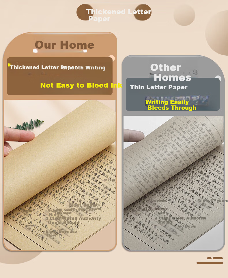 Grass Envelope Stationery with Line Drawing Puppy Birthday Card Cute Handwritten Letter Postcard Romantic Love Letter Paper for Girlfriend 10 Envelopes + 10 Sheets + 10 Sealing Stickers 7