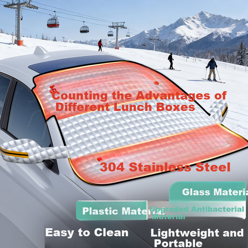 TOKUSET Car Cover Winter Thickened Front Windshield Frost Snow Ice Protection Universal Hail Guard