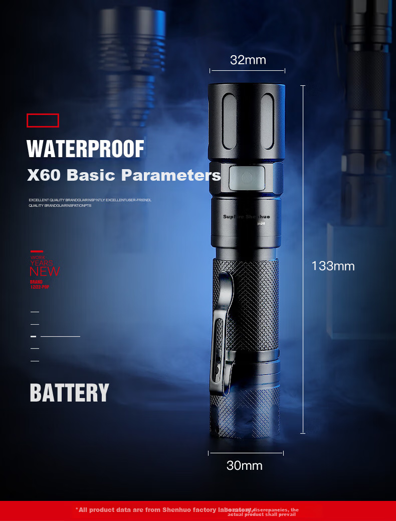 SupFire Zoomable Flashlight High Brightness Long Battery Life Outdoor Survival Mini Military Small Outdoor Light 16
