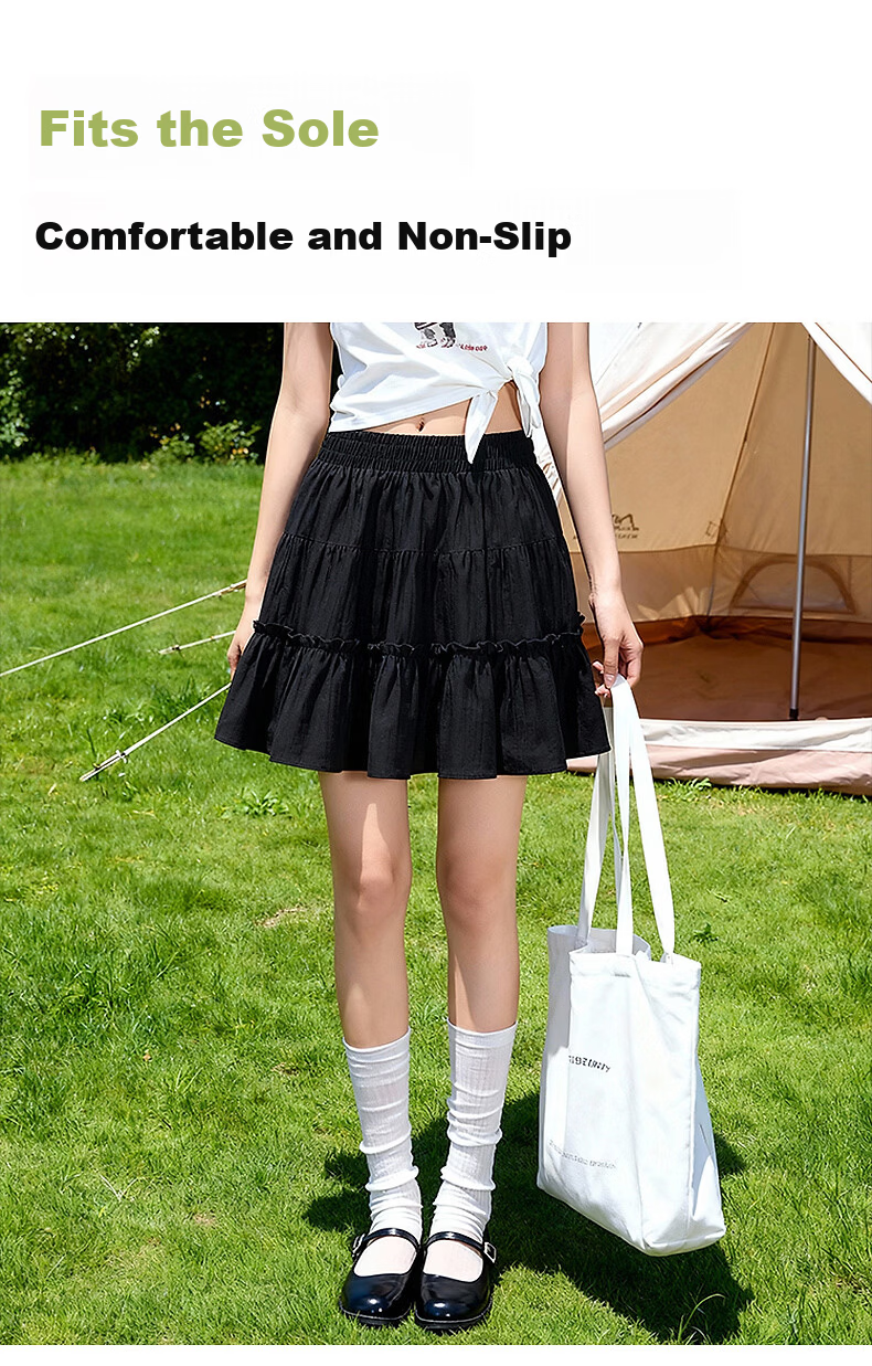 Baleno Women's Cake A-Line Skirt 2026 Summer New Pear-Shaped Slimming High-Waist Flared Fashion Mini Skirt 11