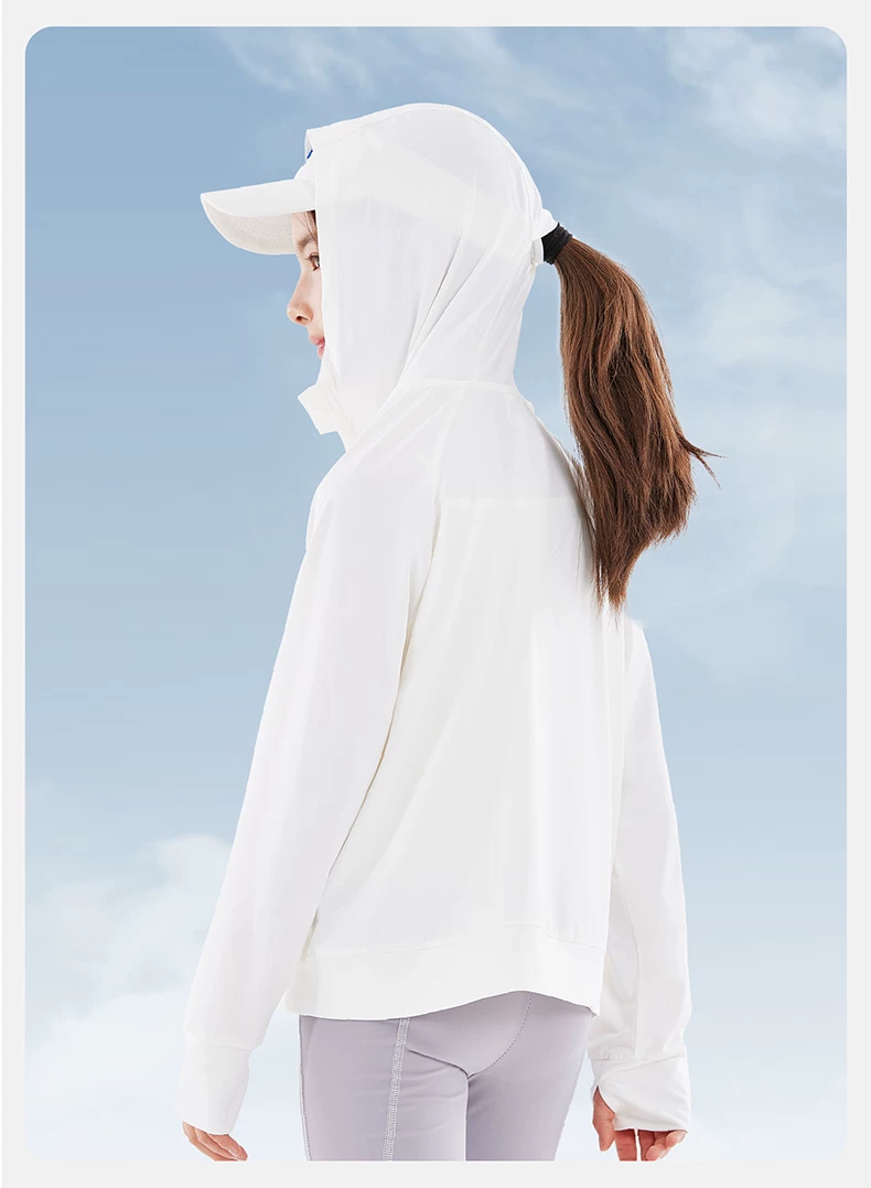 Disney Girls' Summer Sun Protection Jacket Lightweight UV Protection Skin Jacket Big Kids Ice Silk Coat 110002 White 170 5