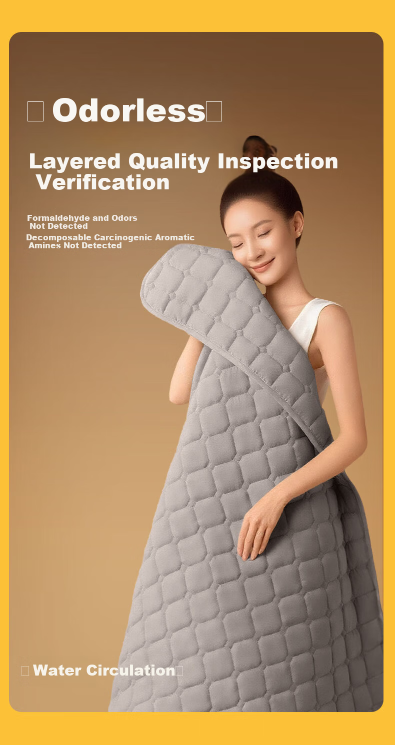 Royalstar Water Heating Electric Blanket Water Circulation Anti-Mite Dehumidification Home Smart Timer Temperature Control Single 1.2*1.8m 14