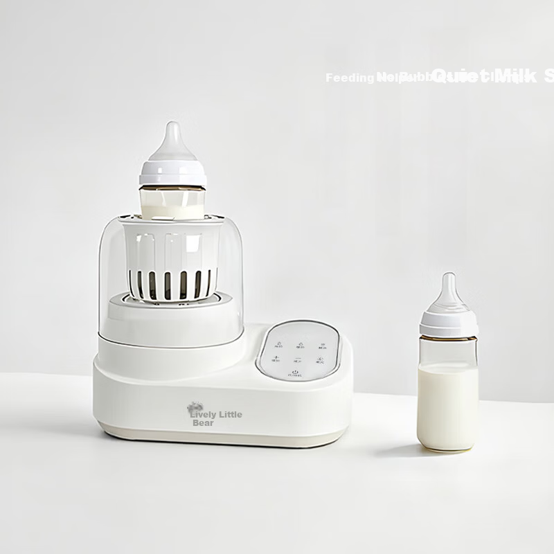 Xiaobeixiong 2-in-1 Baby Bottle Warmer and Milk Mixer, Waterless Milk Heater, Defrosting and Warming Machine, Automatic Milk Preparation Device