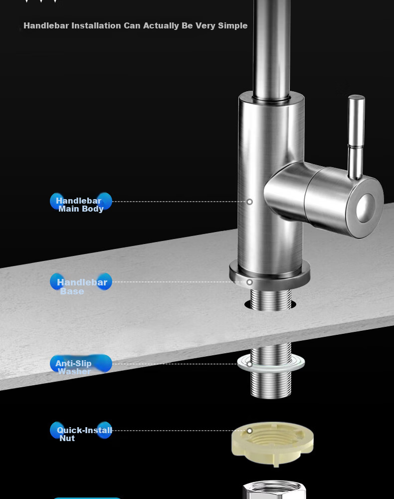 Yipin Impression Stainless Steel Kitchen Single Cold Water Faucet Splash-Proof Household Vegetable Sink Single Cold Hand Wash Basin Dishwasher Faucet 21