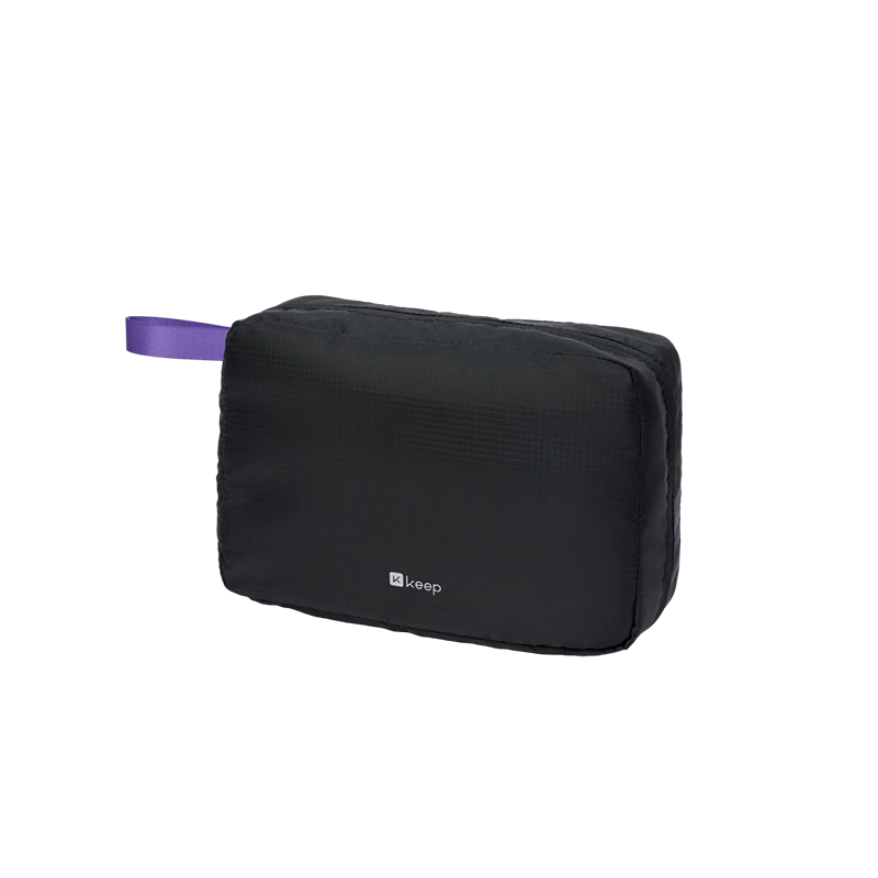 Keep Ultra-Light Multifunctional Sports Toiletry Bag Polar Night Black Mini Version Wet and Dry Separation for Sports Travel Business Fitness