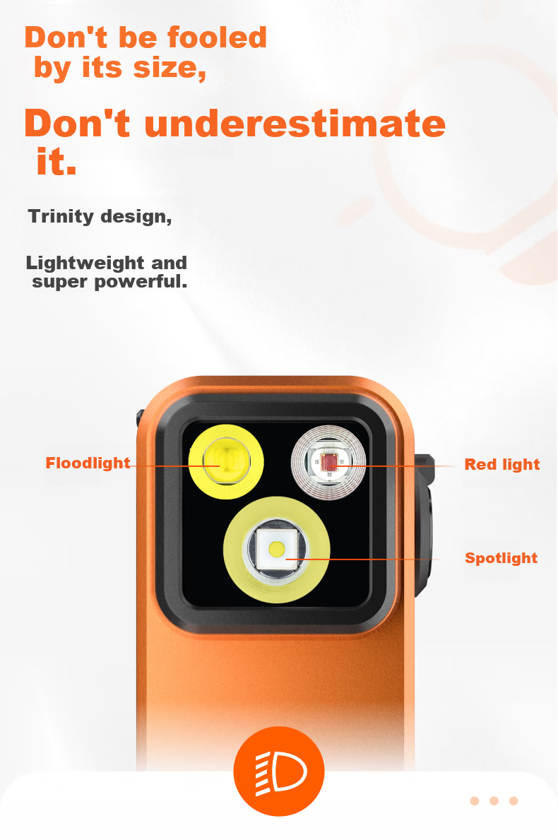 OLIGHT Warrior Mini Pro Headlamp Ultra-Long Battery Life Portable Emergency Magnetic Three-Light Source High-Power Flashlight Cycling Light 9