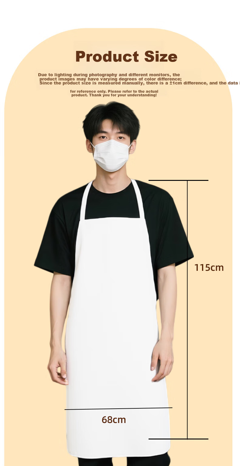 Sichen Colorful PVC Waterproof Apron Thickened and Extended Waterproof Oil-Resistant Acid-Base Resistant Factory Workwear Leather Waist Apron White Apron (120*80) 3