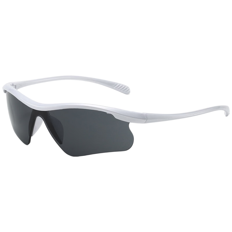 Feisite Cycling Glasses - Black Frame Gray Lens Outdoor Sports Goggles UV Protection Mountain Bike Sunglasses