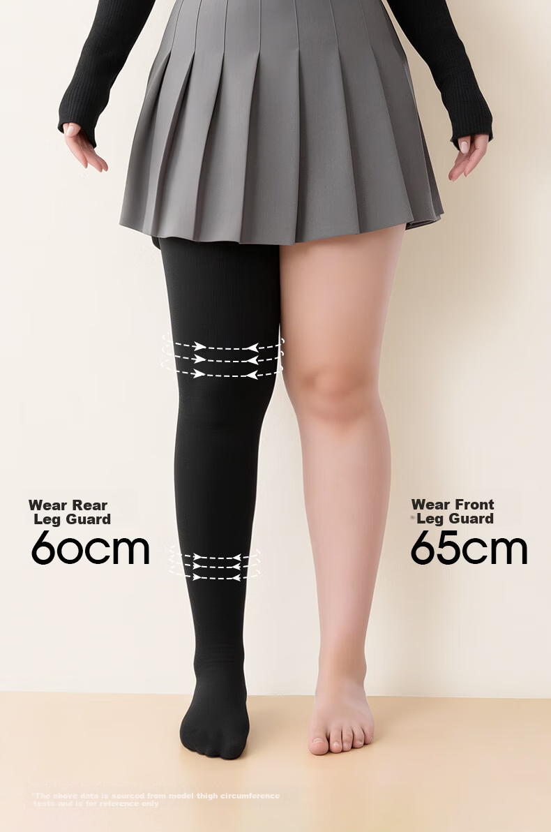 Afandi Black Plus Size Thermal Leggings for Women Autumn Winter High Waist Tummy Control Slimming Anti-Snag Wearable Tights 7