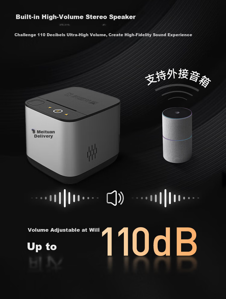 Meituan Waimai MT5C-AWE Automatic Order Printer with Auto Paper Cutting Wireless WiFi+4G+Ethernet Pharmacy Restaurant Ele.me JD Cloud Printer with Voice Broadcast 5