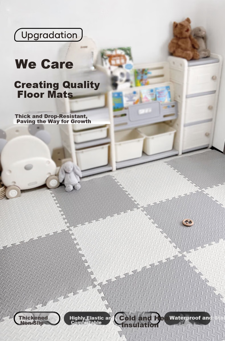 Babamama Interlocking Foam Play Mat for Babies, Thickened 2.5cm Baby Toy Non-Slip Mat, 60*60 Cm 1