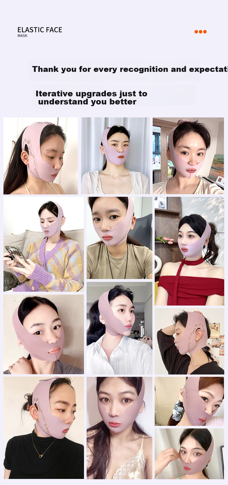 Chuxian Facial Sculpting Firming Lifting Mask Double Chin Nasolabial Fold Facial Bandage Sleep Small V Face 4