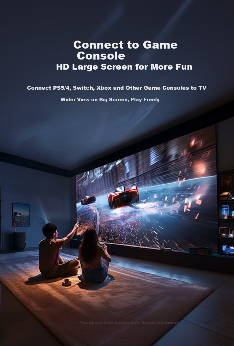 BIAZE Pure Copper Full-Power HDMI Cable 2.1 Version 3M 8K60Hz 4K240Hz Laptop TV Monitor Projector High-Definition Video Cable 7