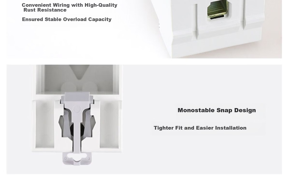 Delixi Electric DIN Rail Socket Five-Hole 10A Modular Socket DZ47X510 Rail-Mounted Distribution Box Socket Multimedia Box Construction Site Socket 5