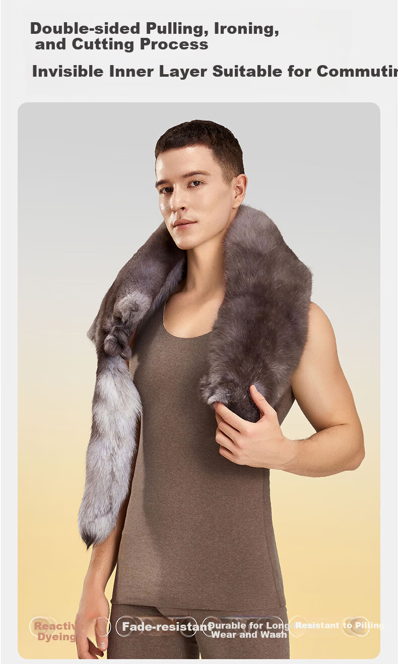 MiiOW 2-Pack Men's Thermal Vest Seamless Modal Mink Wool Base Layer Autumn Winter 2025 New Sleeveless Shirt 14
