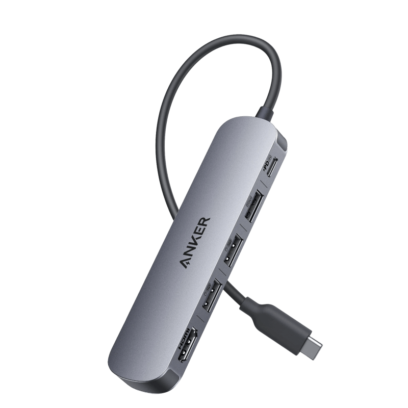 ANKE Type-C Hub 5-In Expansion Dock, PD100W Fast Charging, HDMI Screen Mirroring, Compatible with Apple Mac And Huawei Laptops, USB3.0 Multifunctional Adapter
