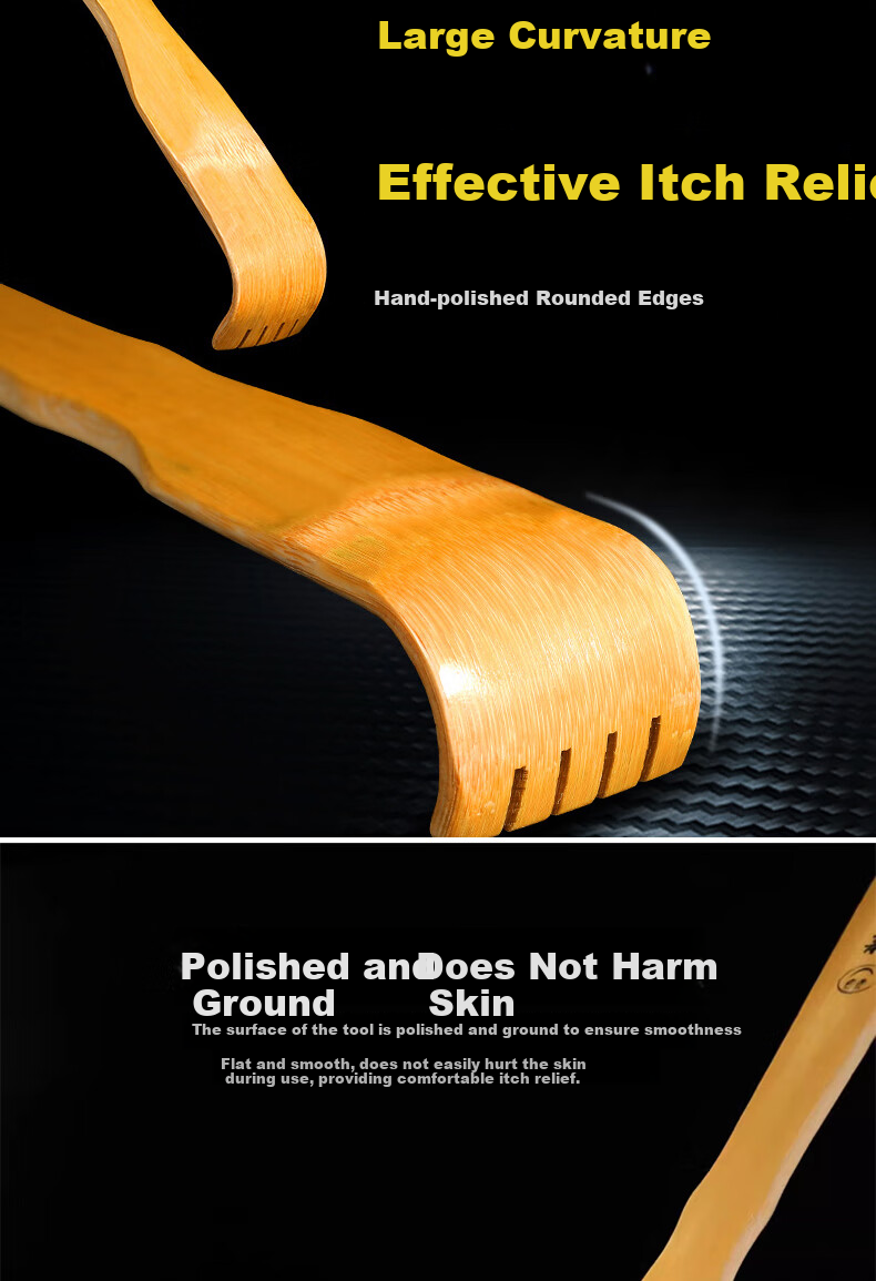 Dipur Purple Sandalwood Itch Scratcher Back Scratcher Massager Elderly Itch Relief Tool Buy One Get One Free 4