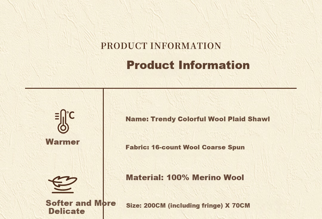 Shanghai Story [Upgraded High-Count Dense Thickened] New Pure Wool Plaid Scarf Gift for Mom New Year Birthday Gift for Girlfriend 6