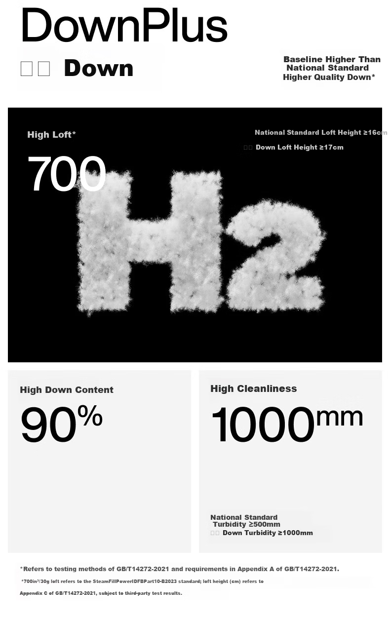 Jiao Nei Hydrogen 502Air Men's Twill Bonded Hooded Lightweight Down Jacket Commuter Warm Windproof Winter Coat 7