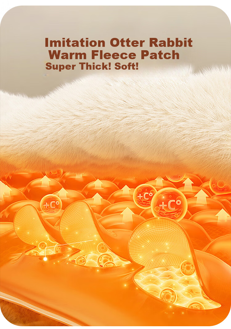 Langsha Thermal Cotton Wool Men's Thickened Fleece Lined Heated Base Layer Pants Winter Knee Support Patch Waist Thick Fleece Long Johns 4