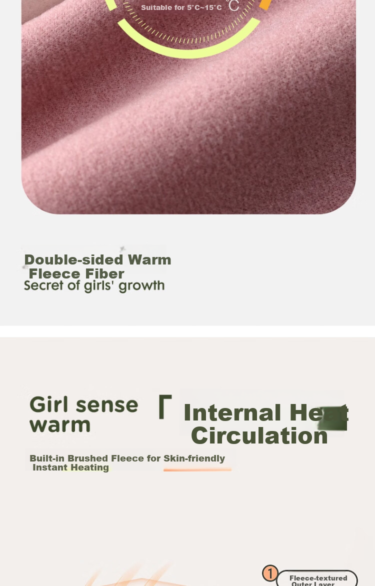 GUJIN Girls' Developmental Warm Vest, Thermal Underwear for Elementary and Middle School Students, Girls' Bra 3-Pack 6