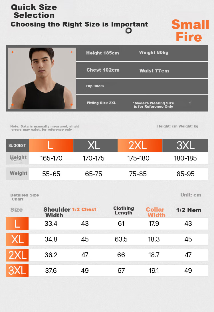 HLA [Xiao Huo-Air7] Men's Thermal Vest Double-Sided Fleece 230g Antibacterial Heating Warm Jacket Vest 2-Pack 14