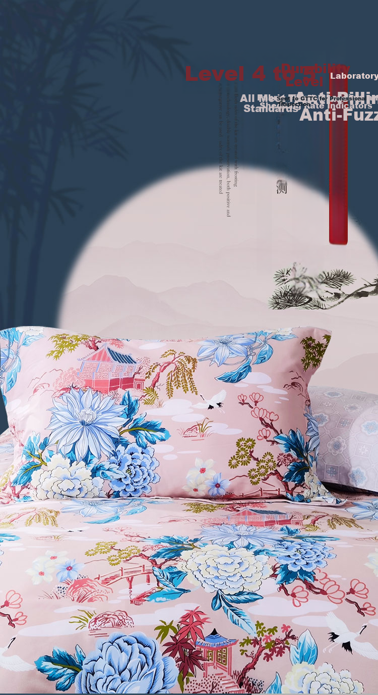 FUANNA Cotton Brushed Bedding Set, 100% Pure Cotton Double-Sided Thickened Warm Bed Sheet And Duvet Cover, 203*229cm 6