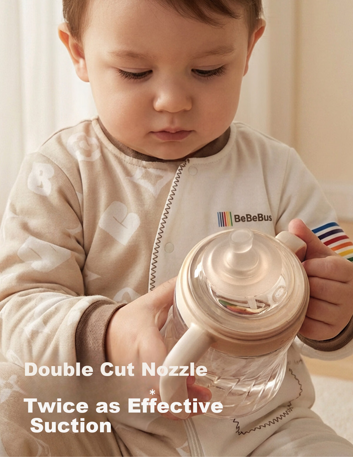 Bebebus Diamond Baby Duckbill Cup 6+ Months Training Drinking Cup Anti-Choke Gravity Ball Straw Water Bottle 280ml 11