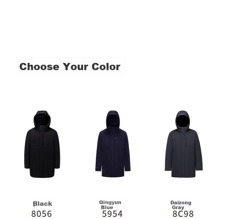 BOSIDENG Off-Season Men's Thickened Hooded Loose Mid-Length Business Versatile Mall-Style Down Jacket 11