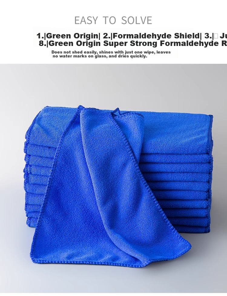 Guangduola Coral Fleece Kitchen Dishcloth Absorbent Streak-Free Lint-Free Oil-Resistant Cleaning Towel Scrub Cloth 4