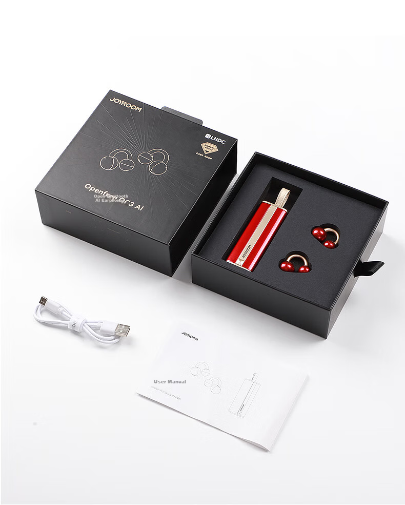 Joyroom OC3 Lipstick Bluetooth Earbuds Clip-On Bone Conduction Open-Ear Noise-Cancelling AI Office Translation Device Unisex Gift 39