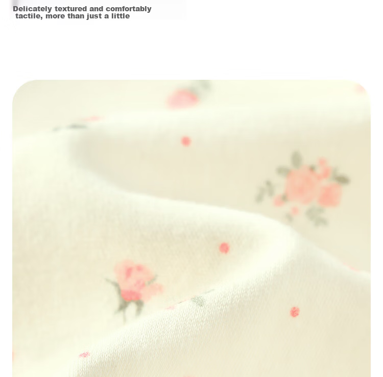 Badi Badi [Gift for Expectant Moms] Pure Cotton Infant One-Piece Romper Pajamas Homewear Pastoral Floral Yellow 66cm 3