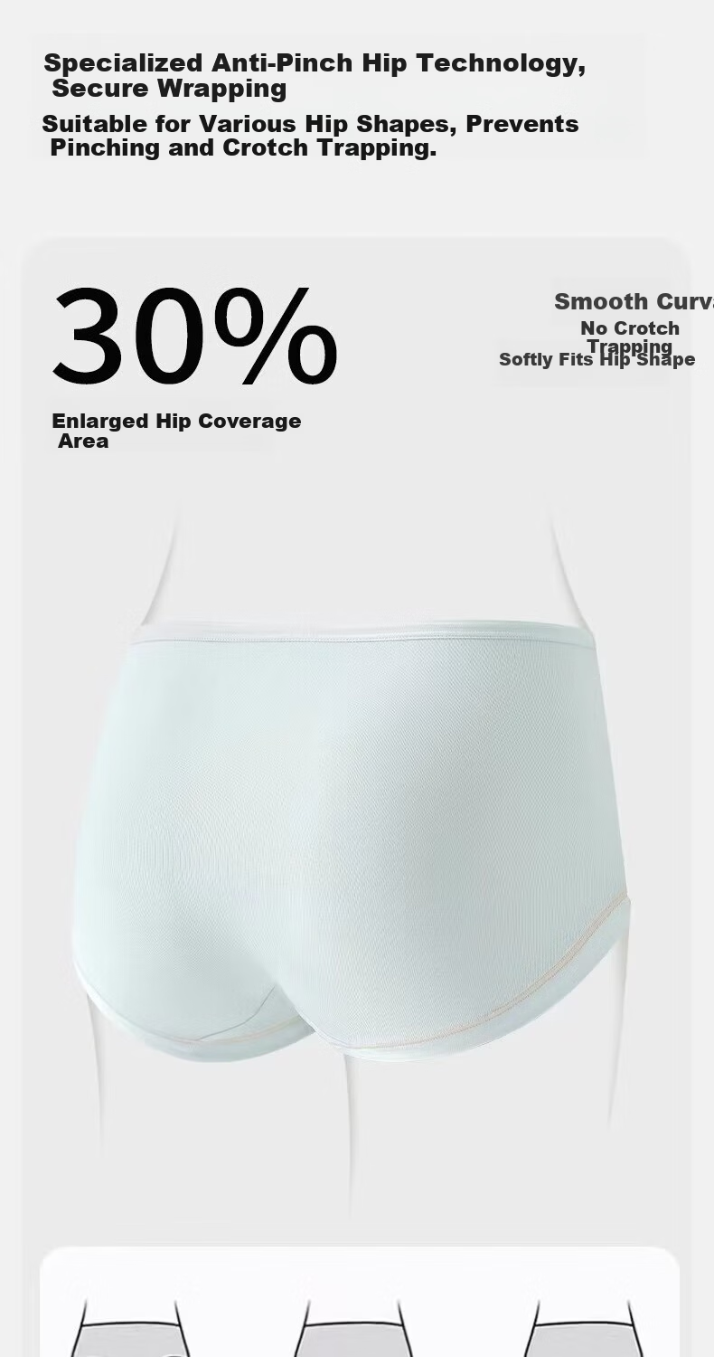 Herbal Original Color Girls' Ice Silk Underwear 2026 New Summer Thin Style Middle School Development Period Children's Triangle Underwear Sterile Packaging 11