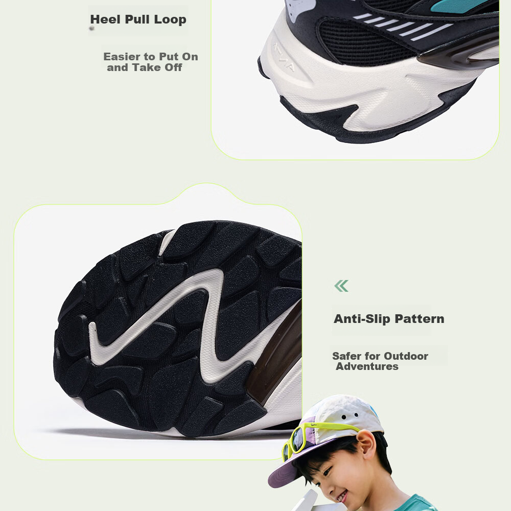 Anta Kids Boys Sandals 2026 Summer Outdoor Breathable Non-slip Water Shoes Frame Shoes A12626976 41