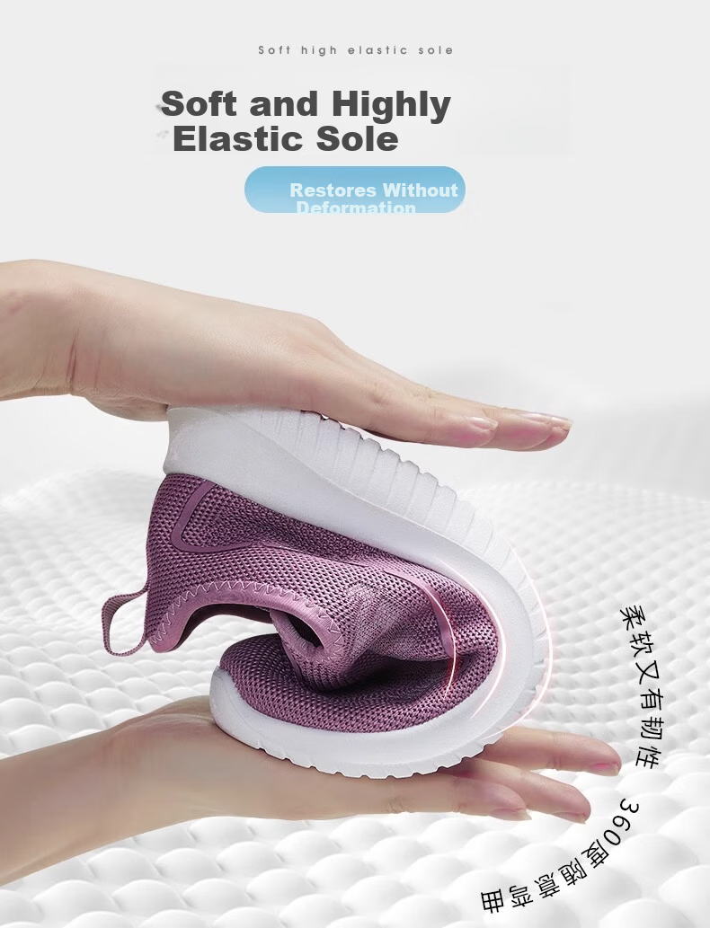 Warrior Women's Slip-On Soft Sole Sports Old Beijing Cloth Shoes 0603 Light Purple Size 38 4