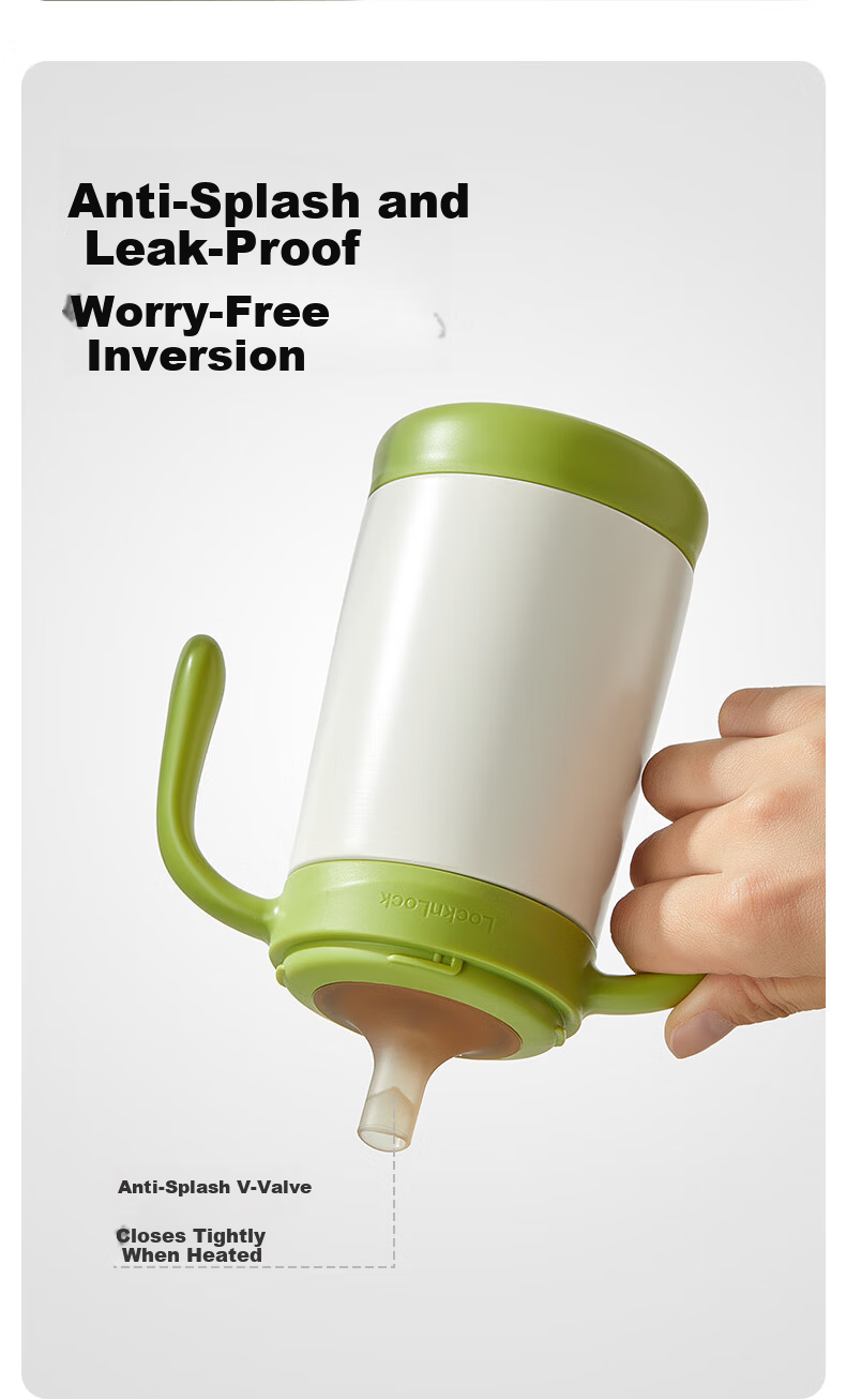 LOCK&LOCK Baby Insulated Cup for 6+ Months, Toddler Straw Cup for 1-3 Years, Portable Drinking Cup 6