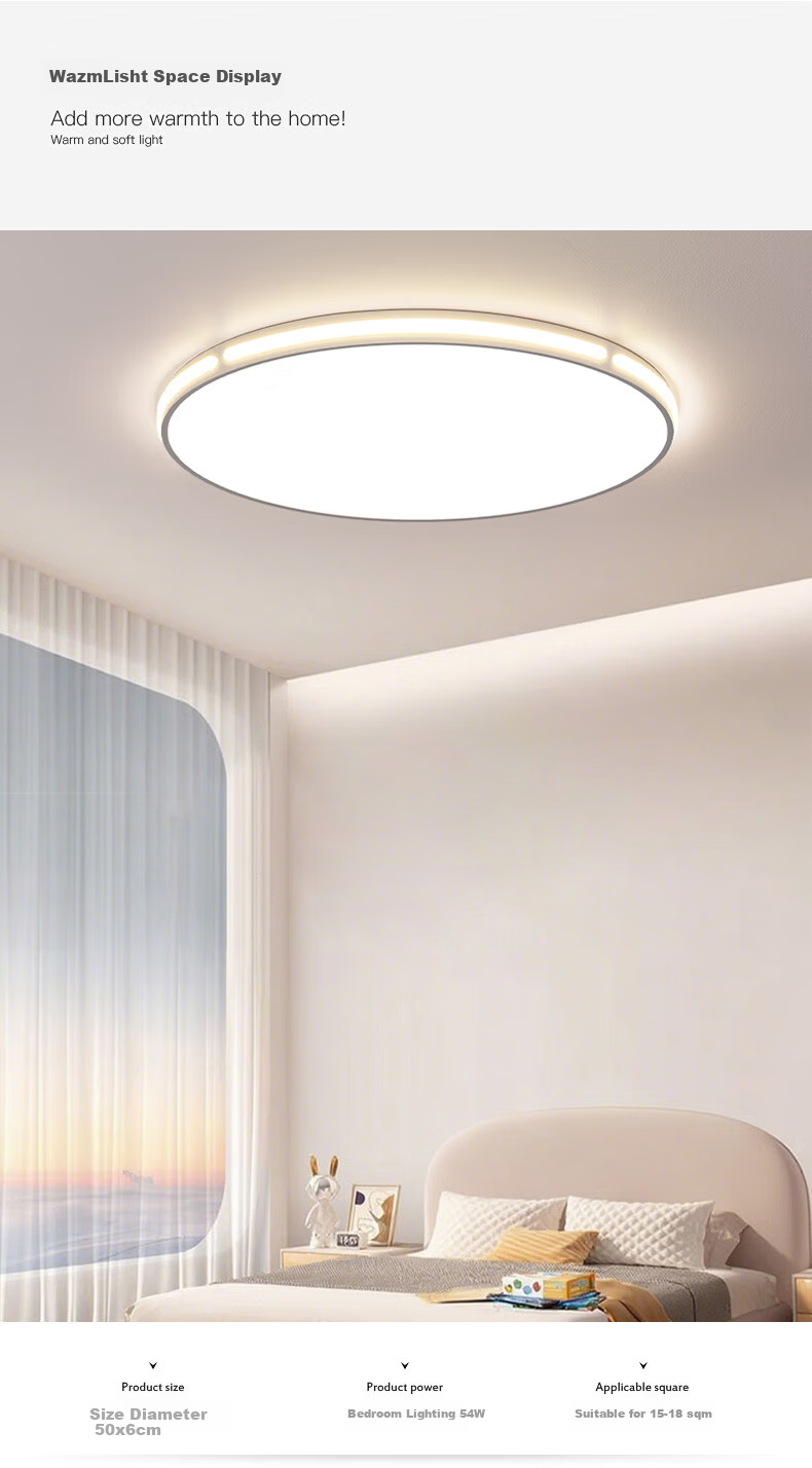 MICOE Pure Eye Protection Modern Minimalist Bedroom Ceiling Light Dining Room Light Zhongshan Lighting Luxury Shadow Series 24
